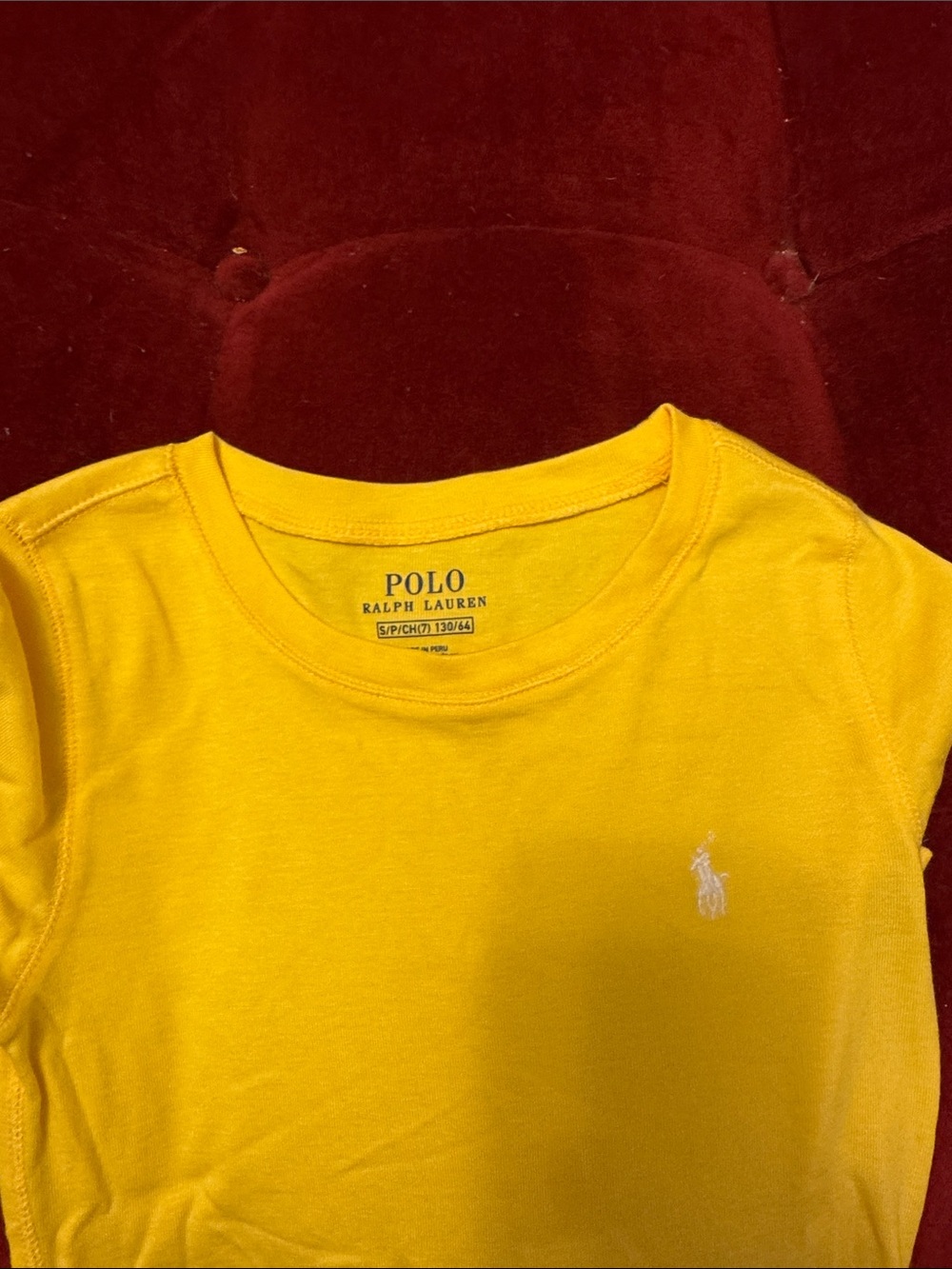 Polo by Ralph Lauren Set- 2 tees and 1 legging (red and yellow)